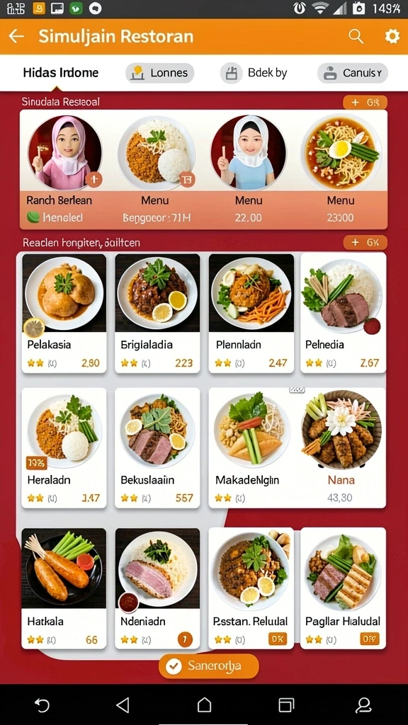 idebet - Tampilan antarmuka yang menarik dan user-friendly.