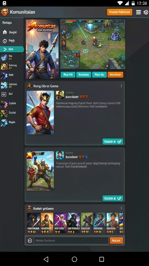 idebet - Fitur sosial yang memungkinkan interaksi antar pemain.