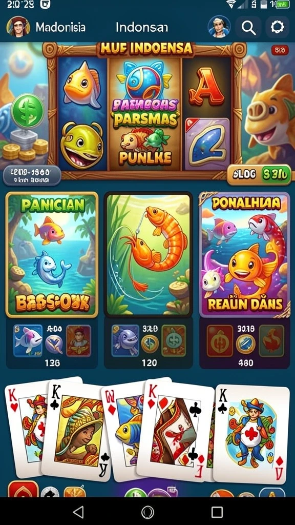 kawi777 - Screenshot menampilkan menu permainan yang menarik.
